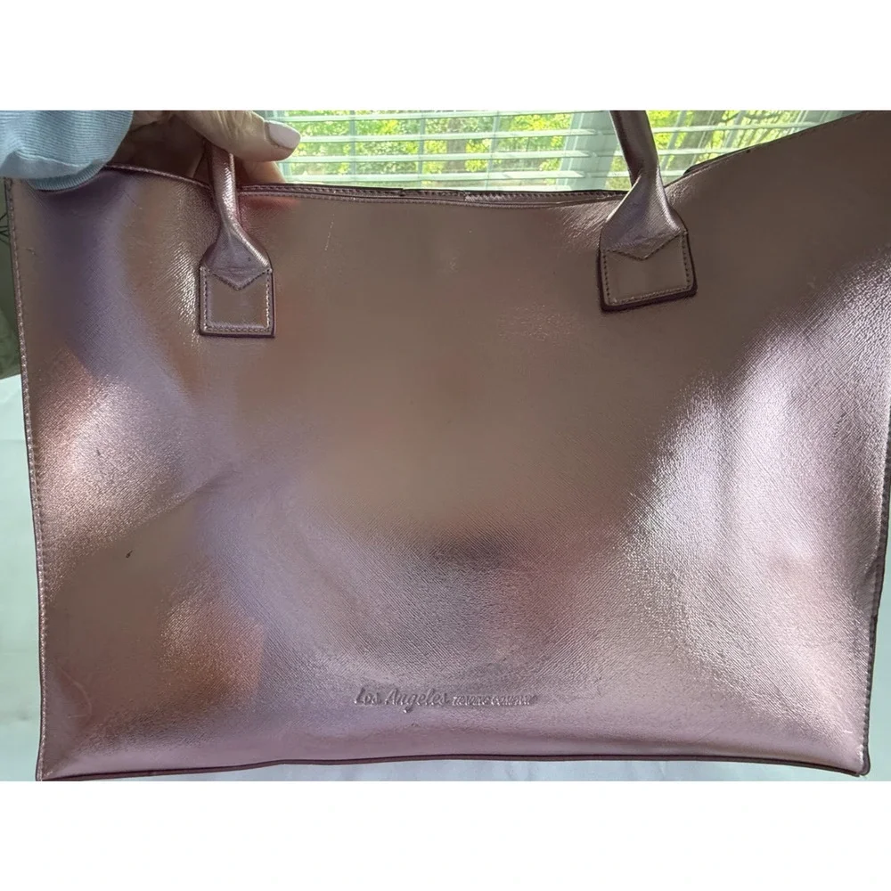 Los Angeles Trading Company Pink Vegan Leather Tote Coco Jackie Audrey Lucy NWT